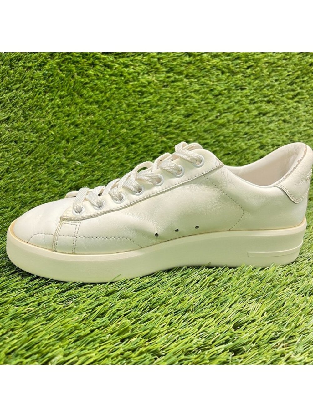 Golden Goose Purestar Womens Size 7 Ivory Athletic Lifestyle Shoes Sneakers - Picture 3 of 10